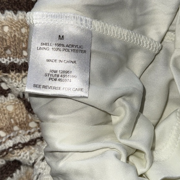 NWT Olive + Oak Crochet Slip Bodycon SunDress Summer Sexy Retro 70s Boho Sz M - Picture 9 of 14